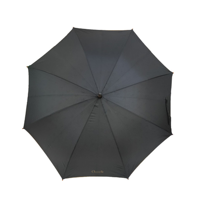 Auto guarda-chuva de madeira reto aberto do para-sol do punho com impressão da transferência térmica