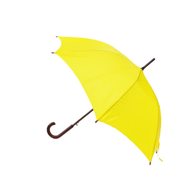 Auto guarda-chuva reto Windproof aberto do punho de madeira com eixo da fibra de vidro