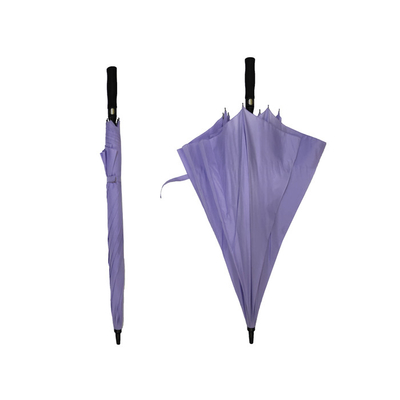 guarda-chuva Windproof do golfe da fibra de vidro do dossel do dobro do Pongee 190T em linha reta de tamanho grande