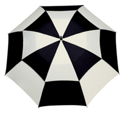 Guarda-chuva reto aberto Windproof do golfe da dupla camada auto com logotipo personalizado