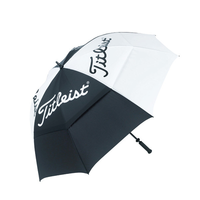 Guarda-chuva reto aberto Windproof do golfe da dupla camada auto com logotipo personalizado