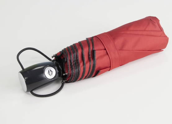 Costelas de fibra de vidro abrem e fecham o logotipo personalizado do guarda-chuva