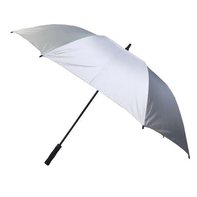 Guarda-chuva de golfe Pongee 190T com armação de fibra de vidro 68/62/58 polegadas grande tamanho grande ventilado