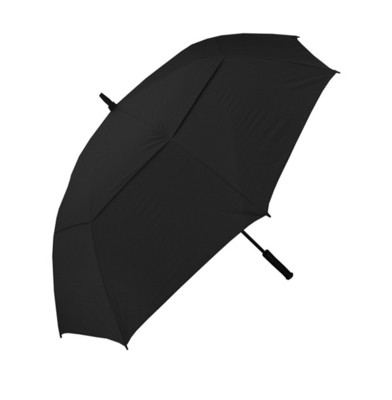 Dossel personalizado do dobro de Logo Windproof Fiberglass Golf Umbrella