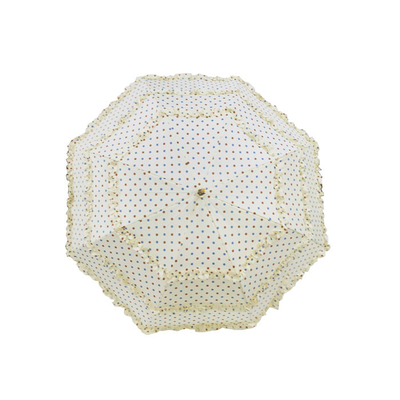 Guarda-chuva das senhoras do projeto da forma com quadro dourado do laço