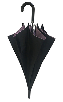 Pré-UV preto Pongee Auto Open Stick Paraguas Diâmetro 105cm