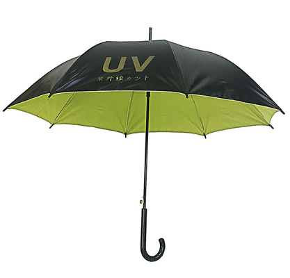 Pré-UV preto Pongee Auto Open Stick Paraguas Diâmetro 105cm