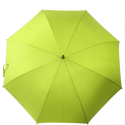 Para-chuva de golfe compacto preto e à prova de vento com alça reta
