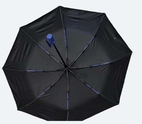 UPF 50 Auto Abrir / Fechar Pongee UV guarda-chuva de praia 23 polegadas 12 costelas resistente ao vento