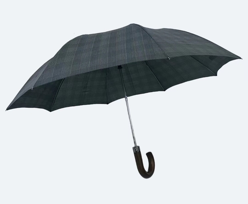Um guarda-chuva compacto de metal de 20,5 polegadas 8 costelas 2 dobrável com mini guarda-chuva aberta automaticamente