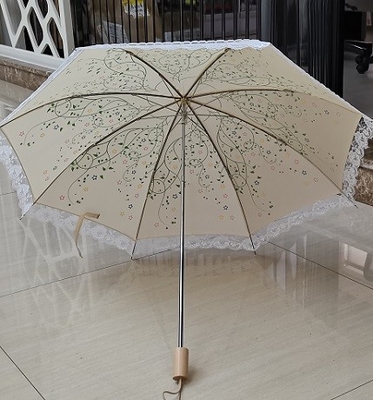 Super Leve 2 Plexível guarda-chuva invertida Satin Frame Fibra de vidro costelas Manual Aberto 19 polegadas 8 painéis