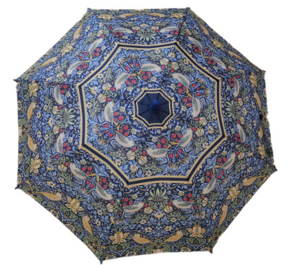 23 polegadas 8 Fibra de vidro costelas guarda-chuva de bastão livre de mãos com J forma de borracha revestida manobra de plástico