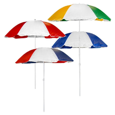 Um guarda-chuva de praia promocional com tecido Pongee