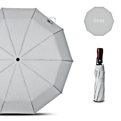 Prático guarda-chuva automático de três dobras para proteção de chuva confiável