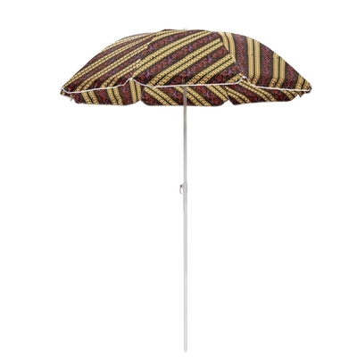 42 polegadas de proteção UV Metal Shaft guarda-chuva de praia com revestimento de prata