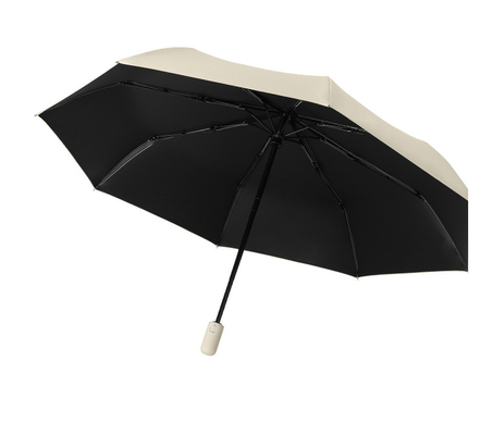 Auto-abre e fecha totalmente Compacto Portátil 3 Folding Fibra de Vidro por 8 costelas guarda-chuva de viagem