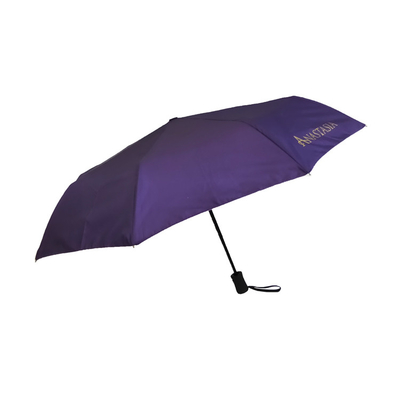 Um guarda-chuva automático à prova de vento com logotipo personalizado Impressão digital brilhante personalizada