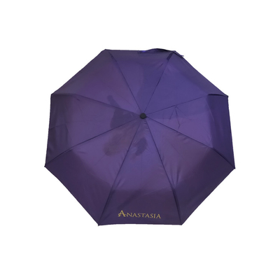 Um guarda-chuva automático à prova de vento com logotipo personalizado Impressão digital brilhante personalizada