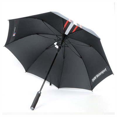 Guarda-chuvas de golfe auto-abertos personalizados com alça EVA, fita de nylon.