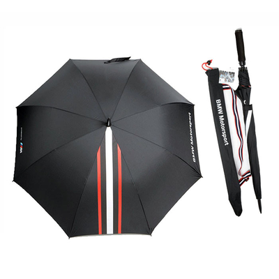 Guarda-chuvas de golfe auto-abertos personalizados com alça EVA, fita de nylon.