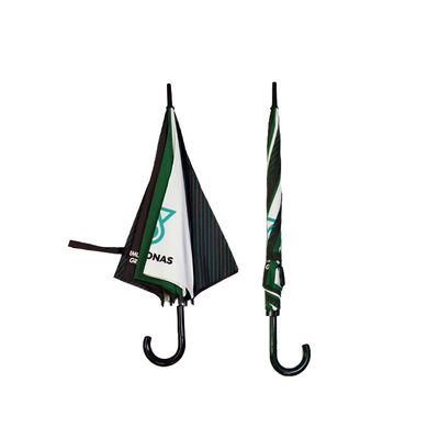 27 polegadas x 8k Preto Matt Fibra de vidro Quadro guarda-chuva de golfe publicidade guarda-chuva cor logotipo de costura personalizado
