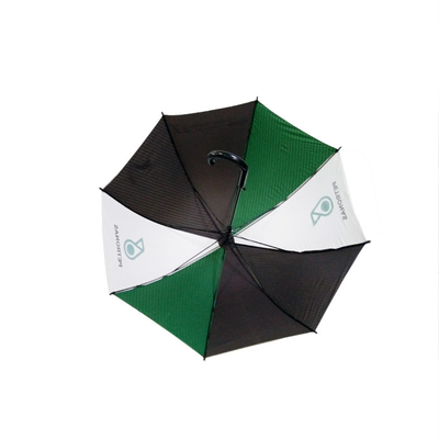 27 polegadas x 8k Preto Matt Fibra de vidro Quadro guarda-chuva de golfe publicidade guarda-chuva cor logotipo de costura personalizado