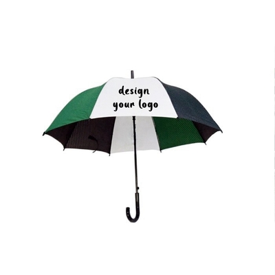 27 polegadas x 8k Preto Matt Fibra de vidro Quadro guarda-chuva de golfe publicidade guarda-chuva cor logotipo de costura personalizado