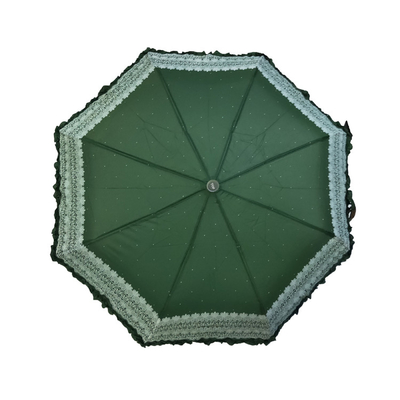 Guarda-chuva automática de viagem com controle de fechamento automático Pongee 190T