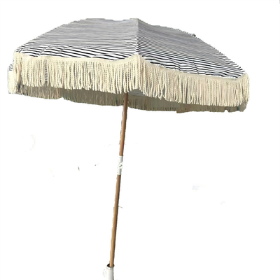 Tecido UV Guarda-chuva de praia abrigo solar 210T Tecido Oxford com revestimento de prata Logo aceitável