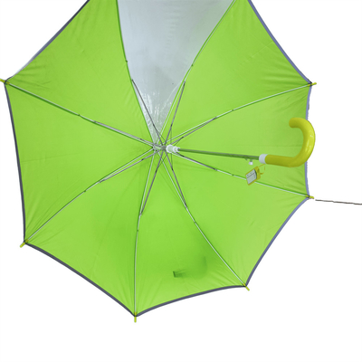 2025 Segurança Crianças guarda-chuva novo design OEM Dome resistente à água faixa refletora