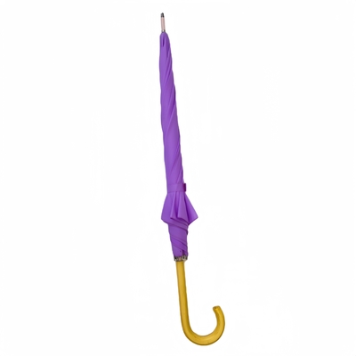 Um guarda-chuva à prova d'água personalizável com tecido Pongee e um design de costelas de fibra de vidro