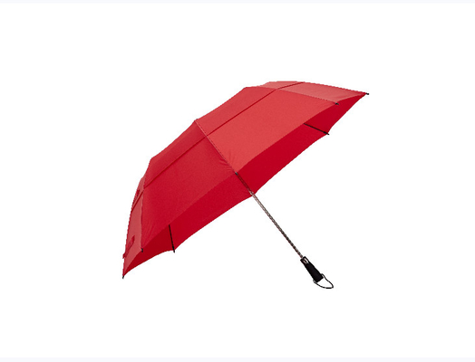 Um guarda-chuva automático personalizável de 23 polegadas com dois dosselos