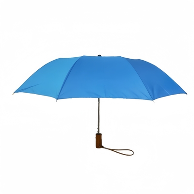 Quadro Metálico 2 Dobragem 23 Pulgadas Mão de Madeira guarda-chuva personalizável