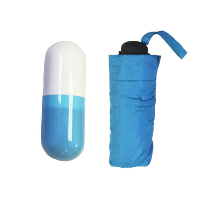 Um guarda-chuva dobrável para viagens com 6 costelas e tamanho de 19 polegadas Proteja-se da chuva
