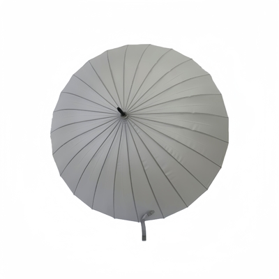 Um guarda-chuva de madeira com 190 toneladas de tecido Ponge 24 costelas e 104 cm de diâmetro aberto