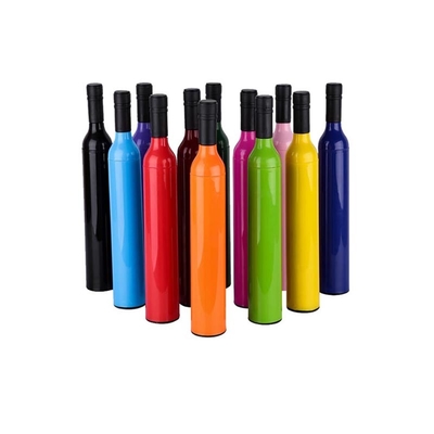 105cm Manual Aberto Bottle Custom Umbrelha de Vinho Com Revestimento de Prata