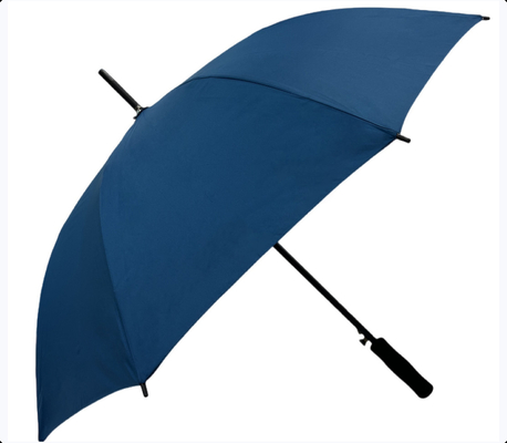 Auto-abrir e fechar manualmente Full Fiberglass Frame Guarda-chuvas de golfe com uma janela transparente