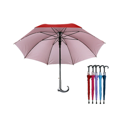Desempenho funcional Logotipo personalizado Guarda-chuvas de golfe com abertura automática e fechamento manual Vem com um bastão de caminhada