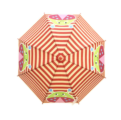 Desenho de desenhos animados personalizados para crianças Compacto guarda-chuva POE Tecido Insecto Impressão