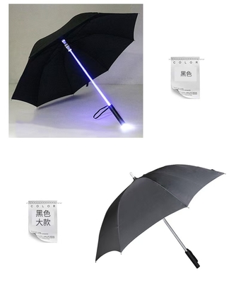 O popular guarda-chuva criativo de LED de eixo transparente do Instagram
