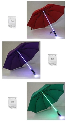 O popular guarda-chuva criativo de LED de eixo transparente do Instagram