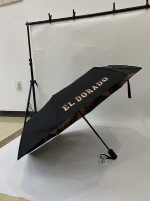 Guarda-chuva com design de moda de 21 polegadas, 3 dobras, abertura e fechamento automático com camadas duplas
