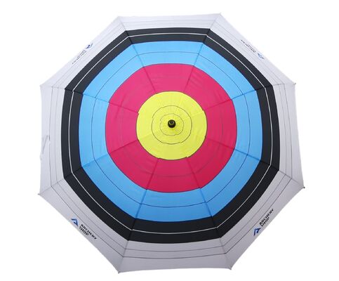 Arrow Target guarda-chuva de golfe dobrável com 130cm de diâmetro aberto de tecido Pongee e eixo de fibra de vidro