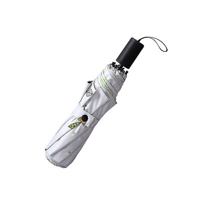 8 costelas Compacto guarda-chuva dobrável com auto-abre fechado e bolso de tecido auto para proteção contra a chuva leve