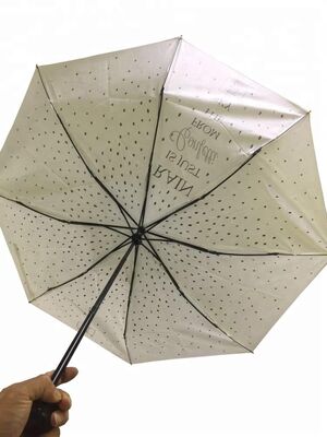 Manual de abertura e fechamento de viagem guarda-chuva dobrável com manobra de revestimento de borracha confortável e design compacto leve para viagens