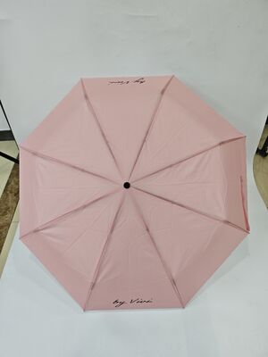 Manual de abertura e fechamento de viagem guarda-chuva dobrável com manobra de revestimento de borracha confortável e design compacto leve para viagens