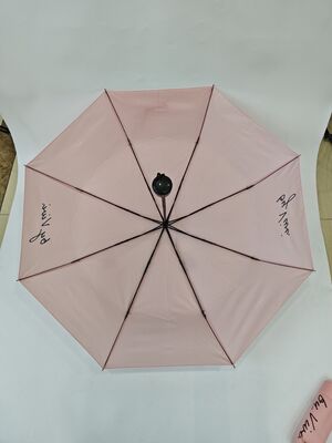 Manual de abertura e fechamento de viagem guarda-chuva dobrável com manobra de revestimento de borracha confortável e design compacto leve para viagens