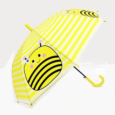 Guarda-chuva para crianças com alça de plástico e diâmetro aberto inferior a 90 cm com impressão personalizável para crianças
