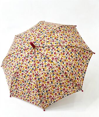 Floral Girl Cute Kids Compact Umbrel com Logotipo Personalizado Impresso e 69cm Diâmetro Aberto para Escola e Camping
