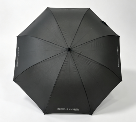 Impressão personalizada de todas as fibras de vidro guarda-chuva de golfe à prova de vento com design de dossel duplo